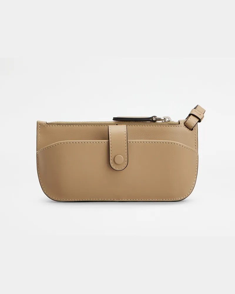 TOD'S Brillenetui aus Leder, BEIGE,  - Wallets Beige