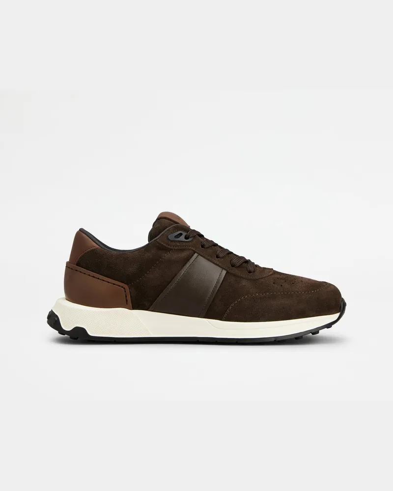 TOD'S Sneakers aus Veloursleder, BRAUN Shoes Braun