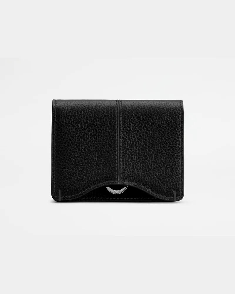 TOD'S Visitenkartenetui aus Leder, SCHWARZ,  - Wallets Schwarz