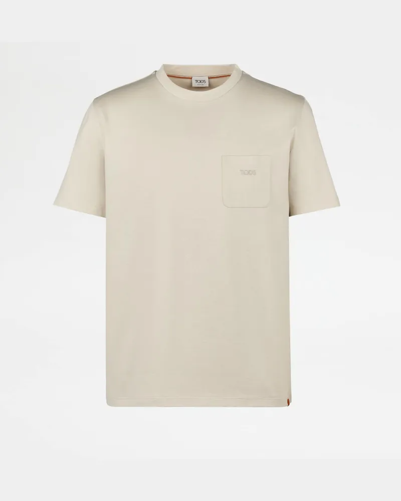 TOD'S T-Shirt aus Jersey, BEIGE Shirts Beige