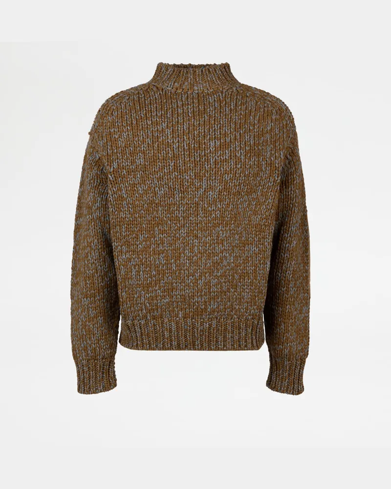 TOD'S Rundhalspullover aus einer Mouliné-Kaschmirmischung, GELB, XX - Knitwear Gelb