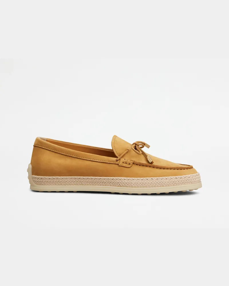 TOD'S Loafers aus Nubukleder, BRAUN Shoes Braun