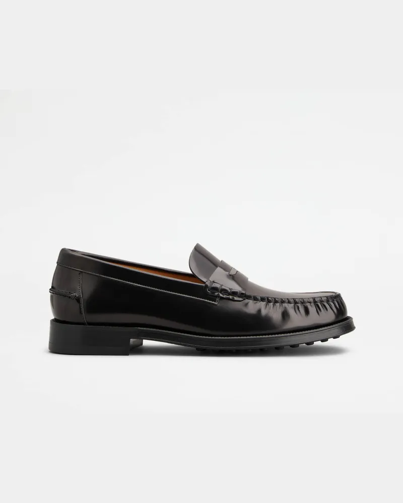 TOD'S Loafers aus Leder, SCHWARZ Shoes Schwarz
