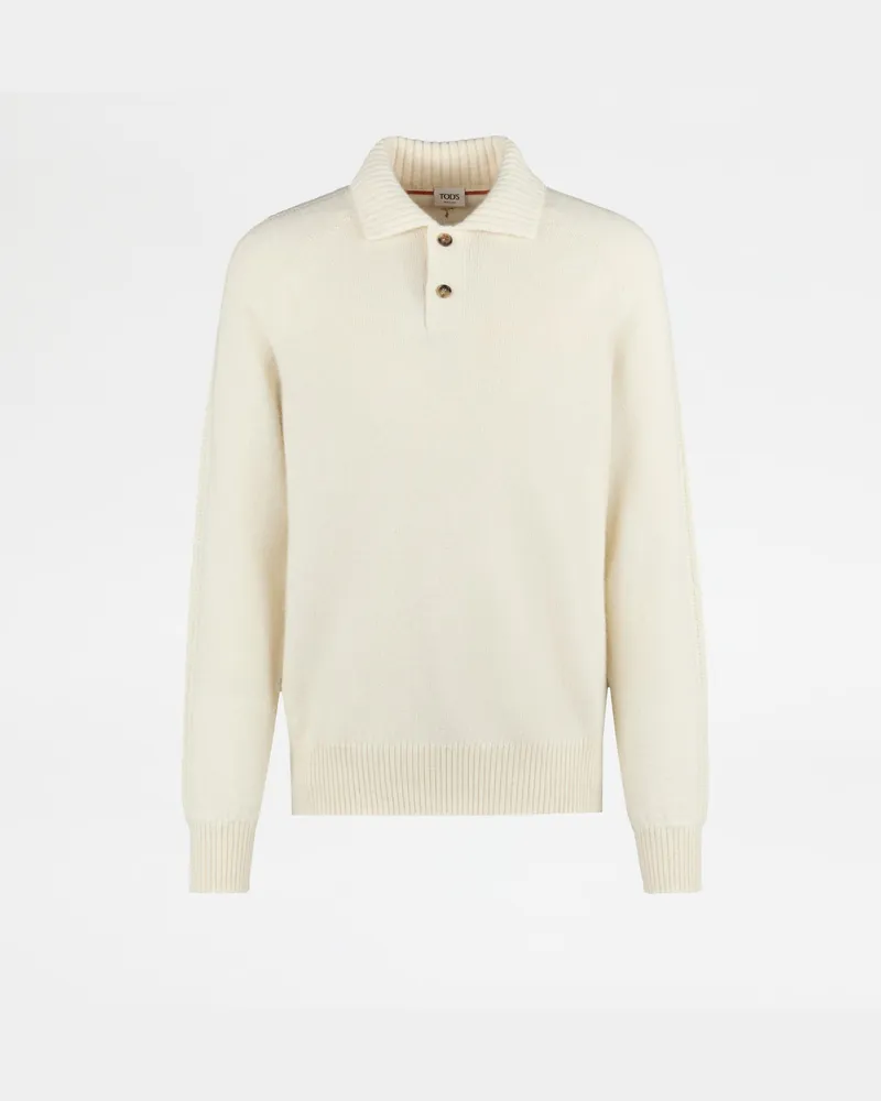 TOD'S Polohemd aus Alpaka und Kaschmir, ROSA Knitwear Rosa