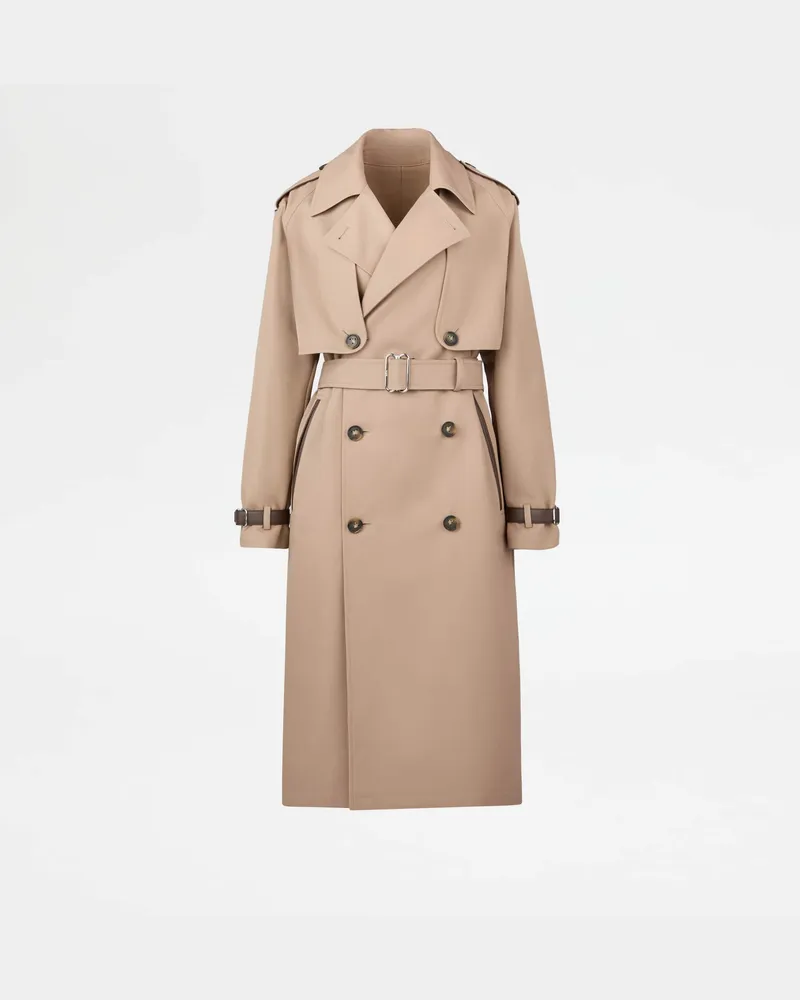 TOD'S Trenchcoat mit abnehmbarem Mantel, BEIGE Coat / Trench Beige