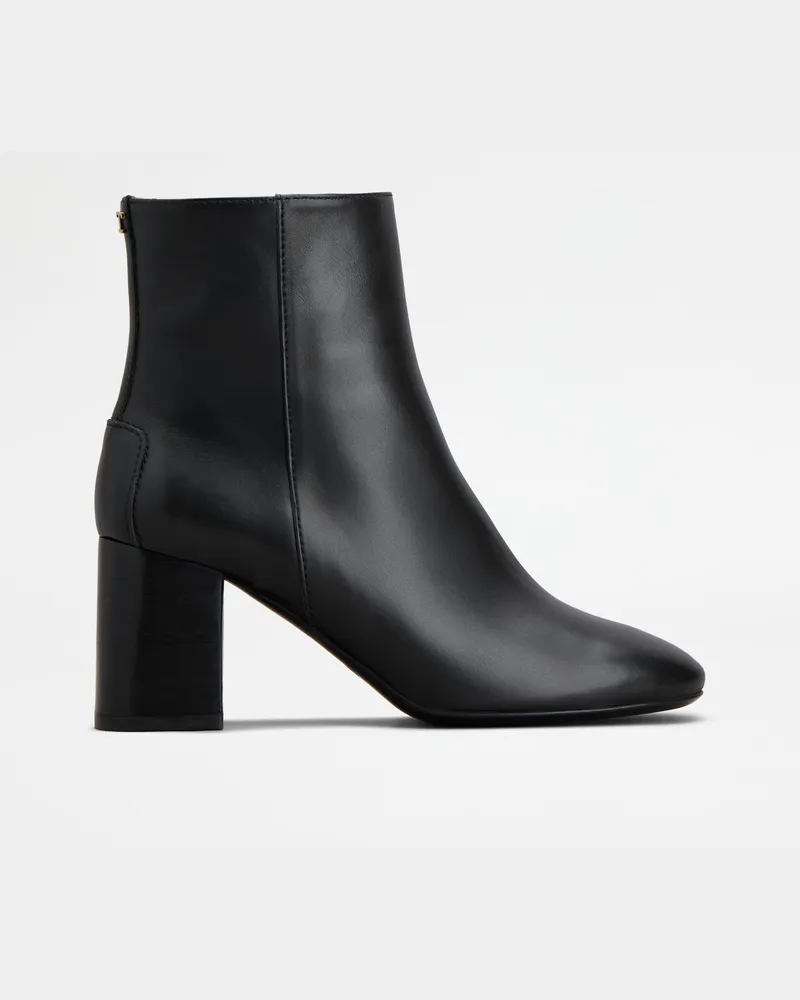 TOD'S Stiefeletten aus Leder, SCHWARZ Shoes Schwarz