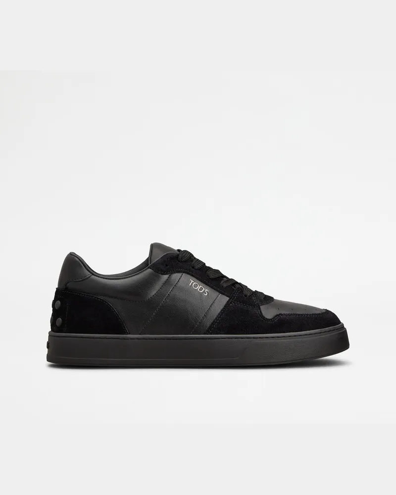 TOD'S Sneakers aus Leder, SCHWARZ Shoes Schwarz