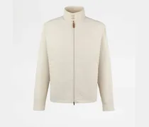 Jacke aus technischer Baumwolle, CREME Coat / Trench