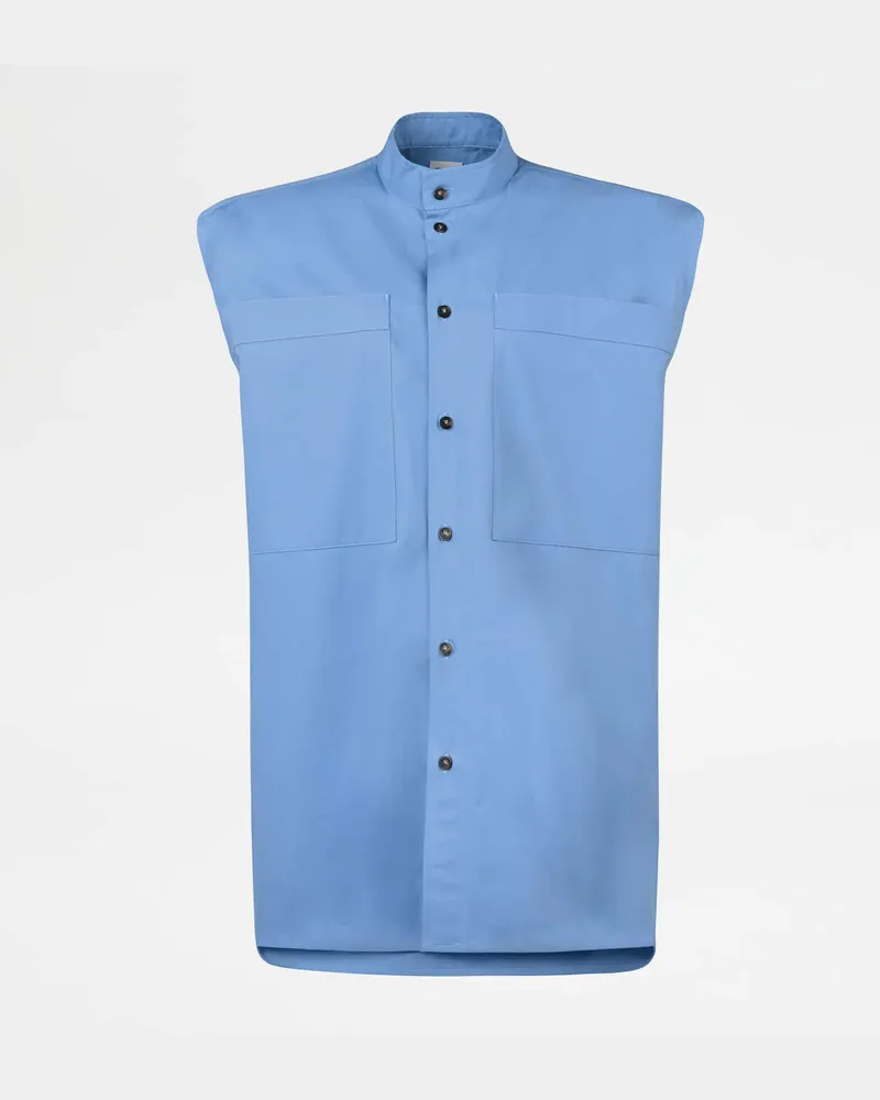 TOD'S Bluse aus Popeline, HELLBLAU Shirts Hellblau