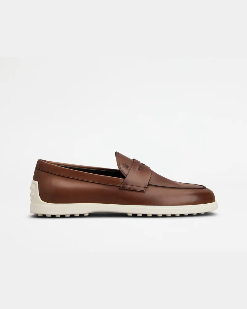 TOD'S Loafers aus Leder, BRAUN Shoes Braun