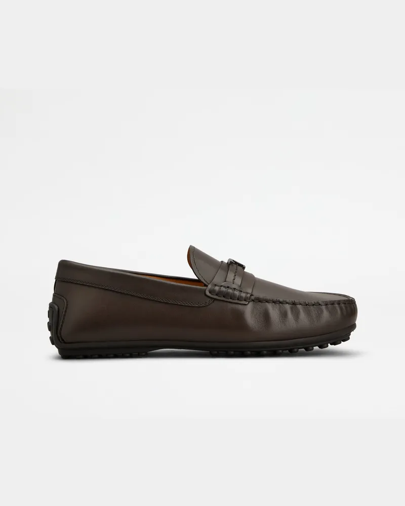 TOD'S Mokassins City Gommino aus Leder, BRAUN Shoes Braun
