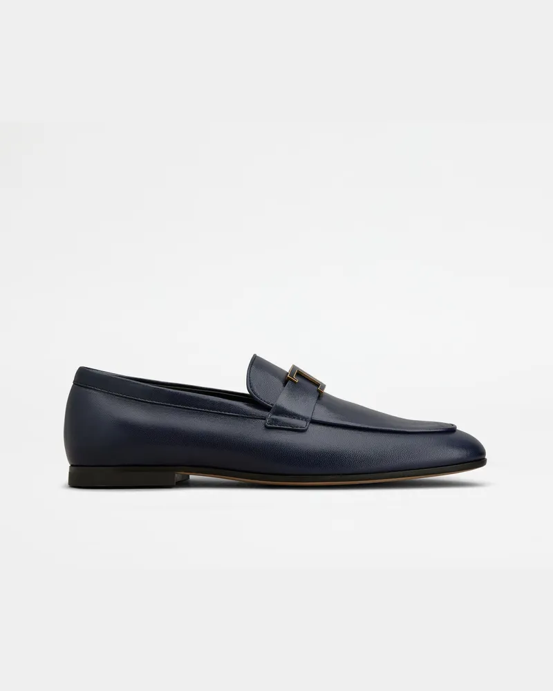 TOD'S Loafers T Timeless aus Veloursleder, BLAU Shoes Blau