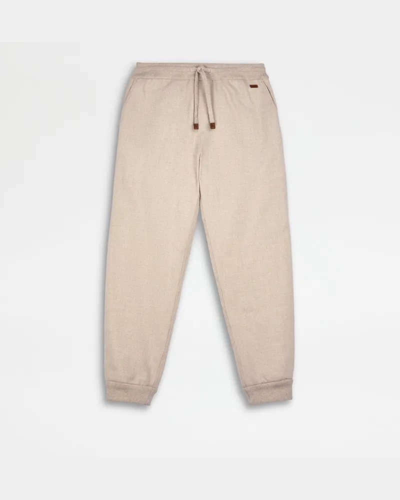 TOD'S Jogginghose aus Wolle, BEIGE, XX - Trousers Beige