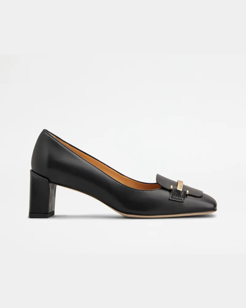TOD'S Pumps aus Leder, SCHWARZ Shoes Schwarz