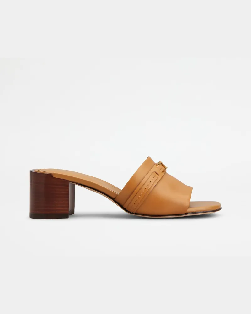 TOD'S Sandalen aus Leder, BRAUN Shoes Braun
