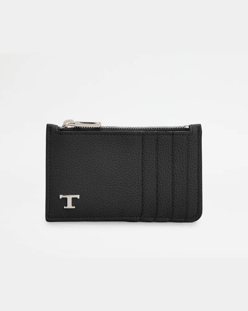 TOD'S Kartenetui aus Leder, SCHWARZ,  - Wallets Schwarz