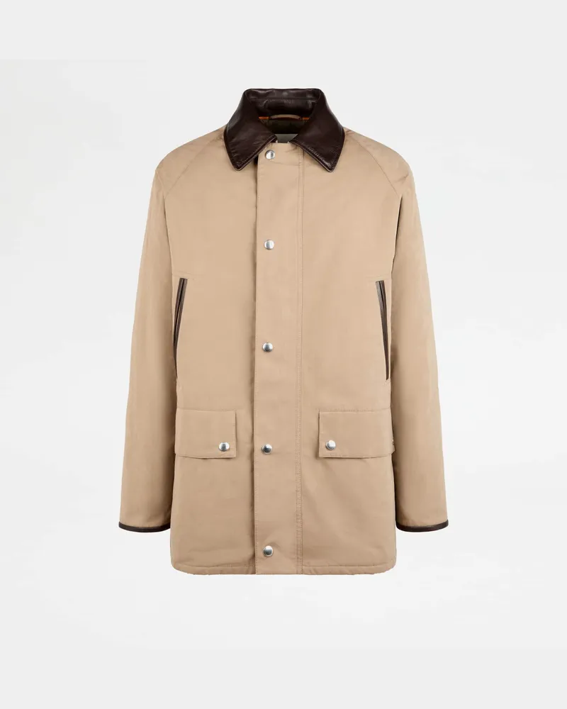 TOD'S Cabanjacke aus wasserabweisendem Délavé-Stoff, GRAU Coat / Trench Grau