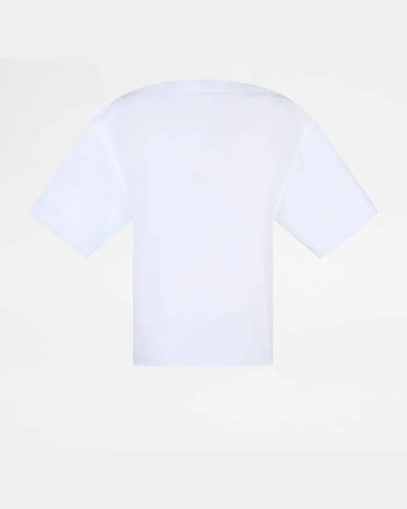 TOD'S Bluse aus Popeline, WEISS Shirts Weiss