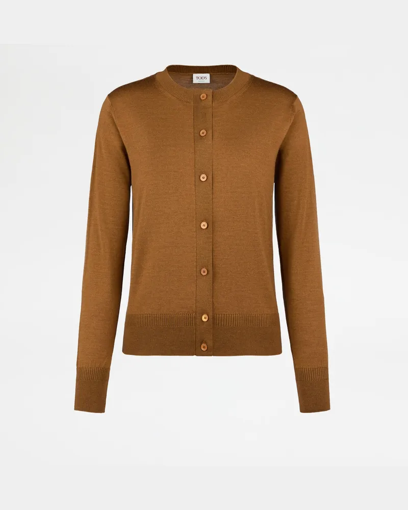 TOD'S Cardigan aus einer Seidenmischung, BRAUN Knitwear Braun