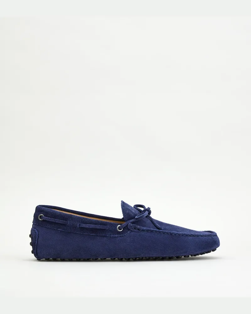 TOD'S Mokassins Gommino aus Veloursleder, BLAU Shoes Blau