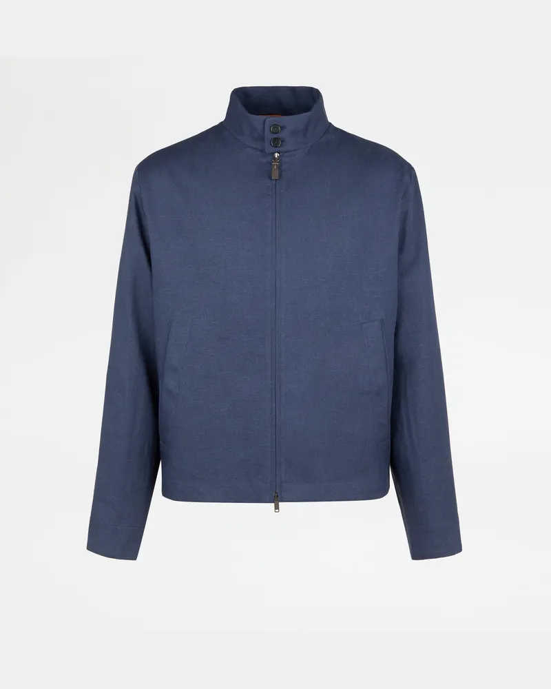 TOD'S Jacke aus Leinen, BLAU, XX - Coat / Trench Blau