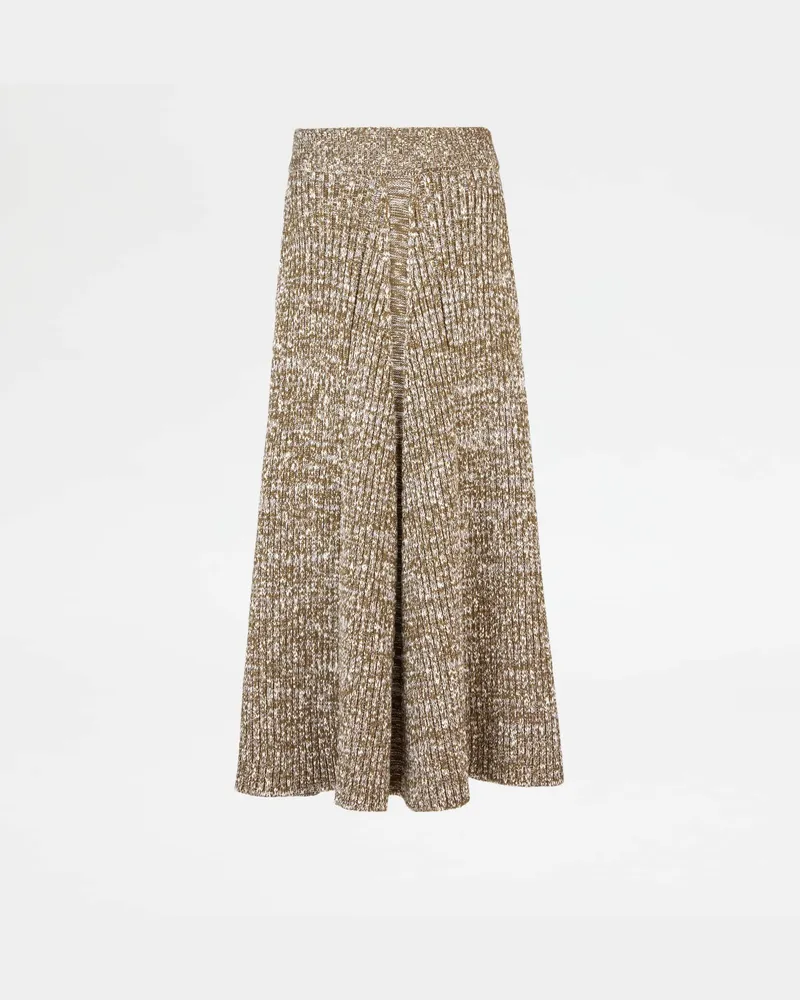 TOD'S Tod Rock aus Mouliné-Strick, GRÜN Skirts Grün