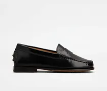 Loafers Junior aus Leder, SCHWARZ Junior Shoes