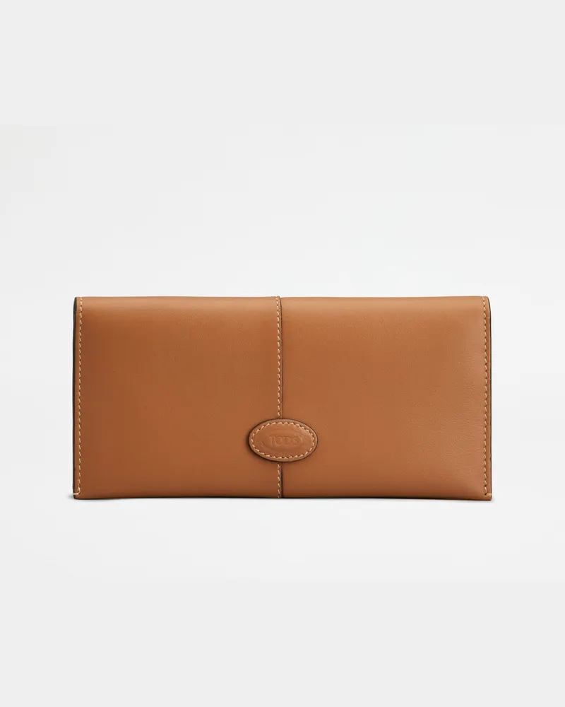 TOD'S Portemonnaie aus Leder, BRAUN,  - Wallets Braun