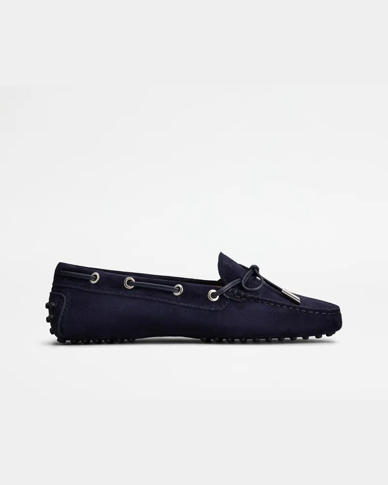 TOD'S Mokassins Gommino aus Veloursleder, BLAU Shoes Blau