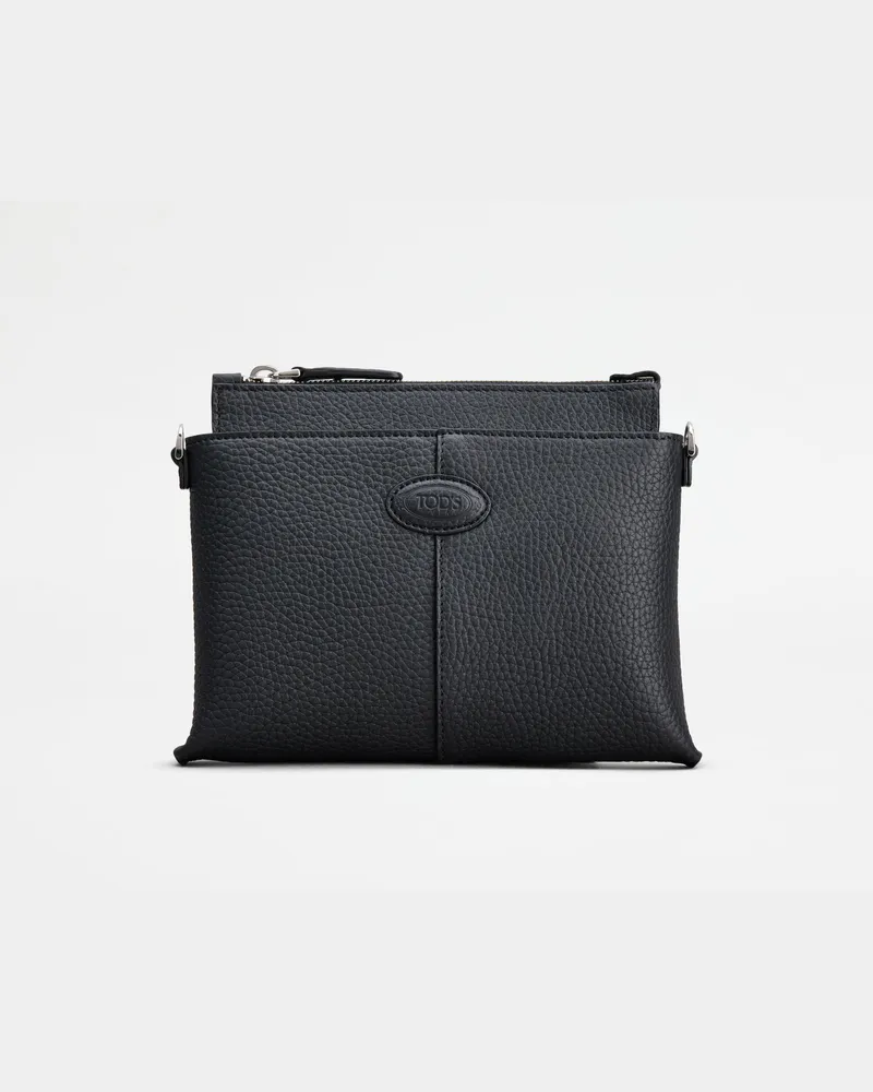 TOD'S Di Bag Schultertasche aus Leder Mini, SCHWARZ,  - Bags Schwarz