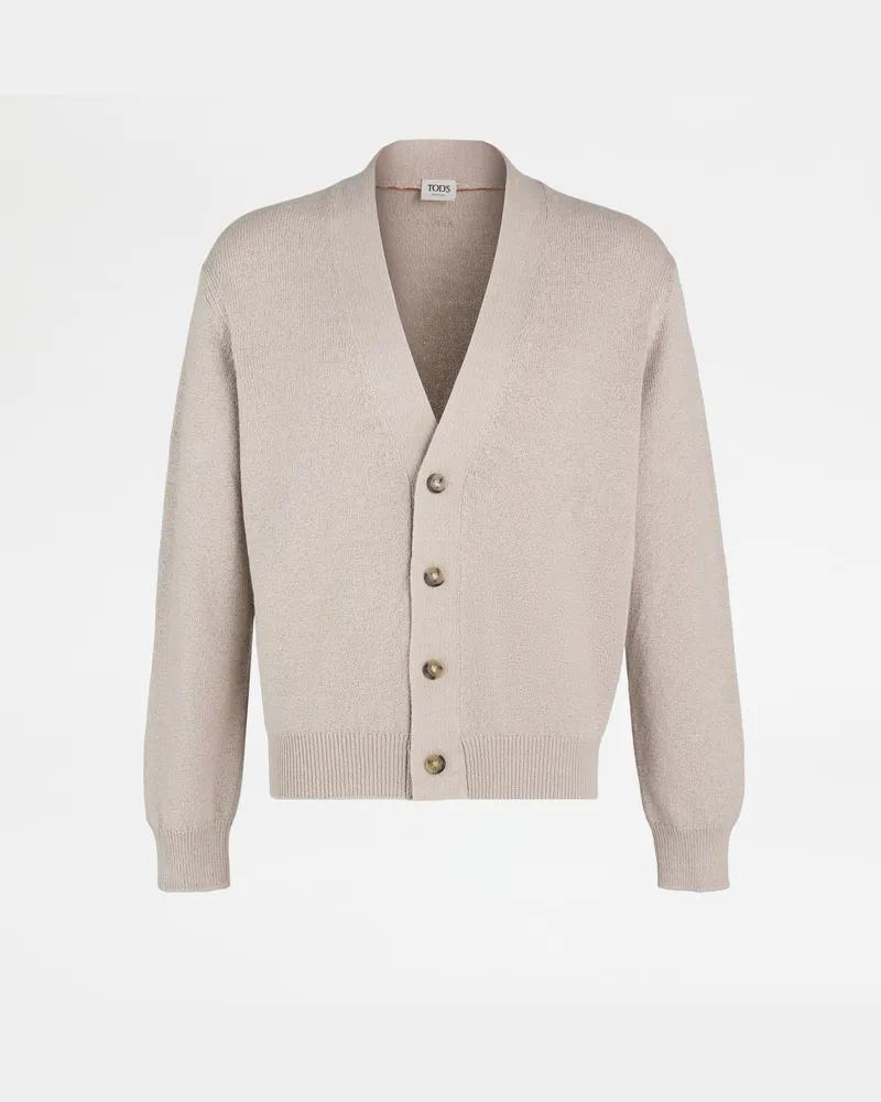 TOD'S Cardigan aus Baumwolle, BEIGE, XX - Knitwear Beige