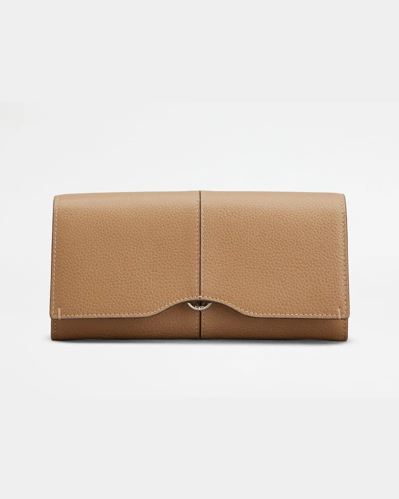 TOD'S Portemonnaie aus Leder, GELB,BRAUN,  - Wallets Gelb