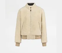 Bomberjacke aus Shearling, BORDEAUX Coat / Trench