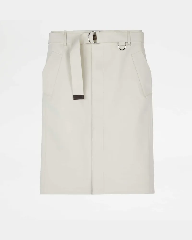 TOD'S Rock aus Baumwolle, WEISS Skirts Weiss
