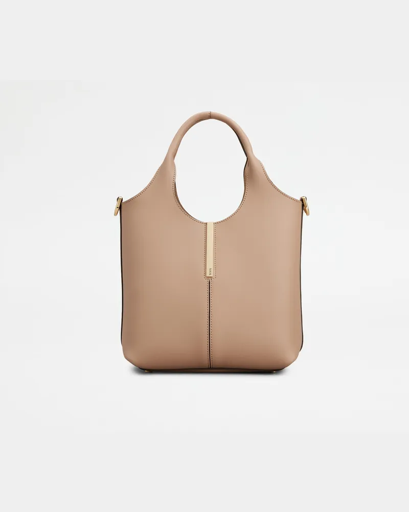 TOD'S Tote-Shopper aus Leder Mini, NATUR,  - Bags Natur