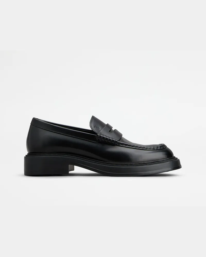TOD'S Loafers aus Leder, SCHWARZ Shoes Schwarz