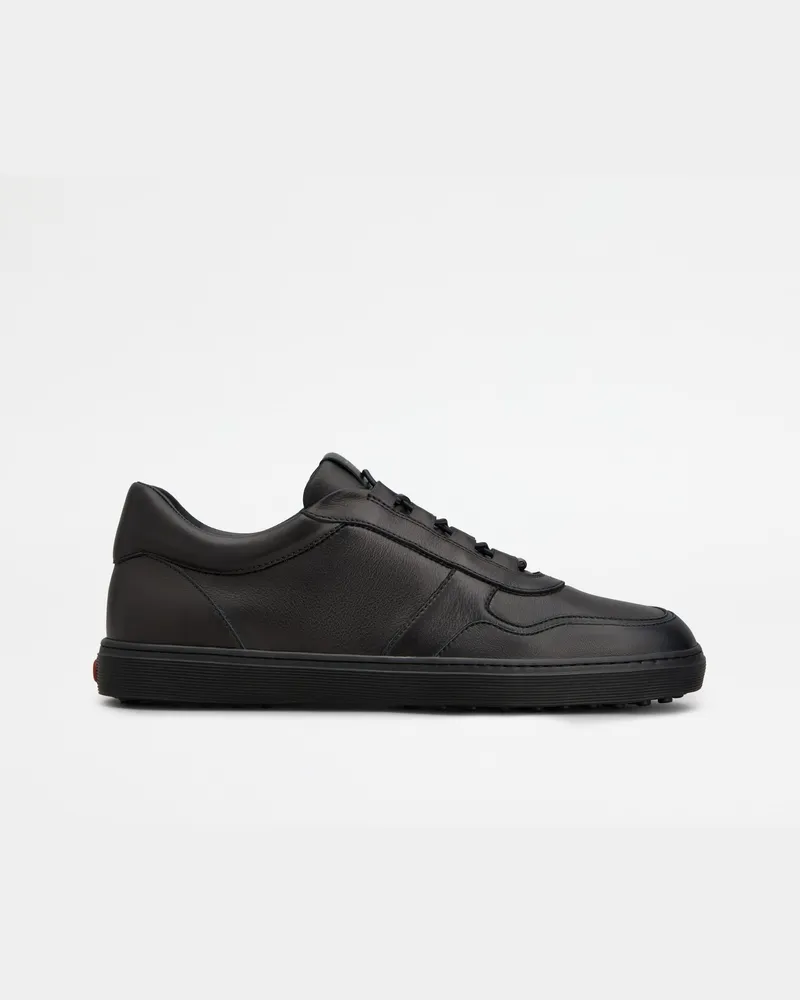 TOD'S Sneakers Red Dot aus Leder, SCHWARZ Shoes Schwarz