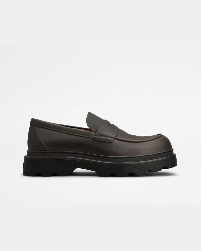 TOD'S Loafers aus Leder, BRAUN Shoes Braun