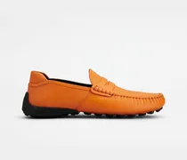Loafers aus Leder, ORANGE Shoes