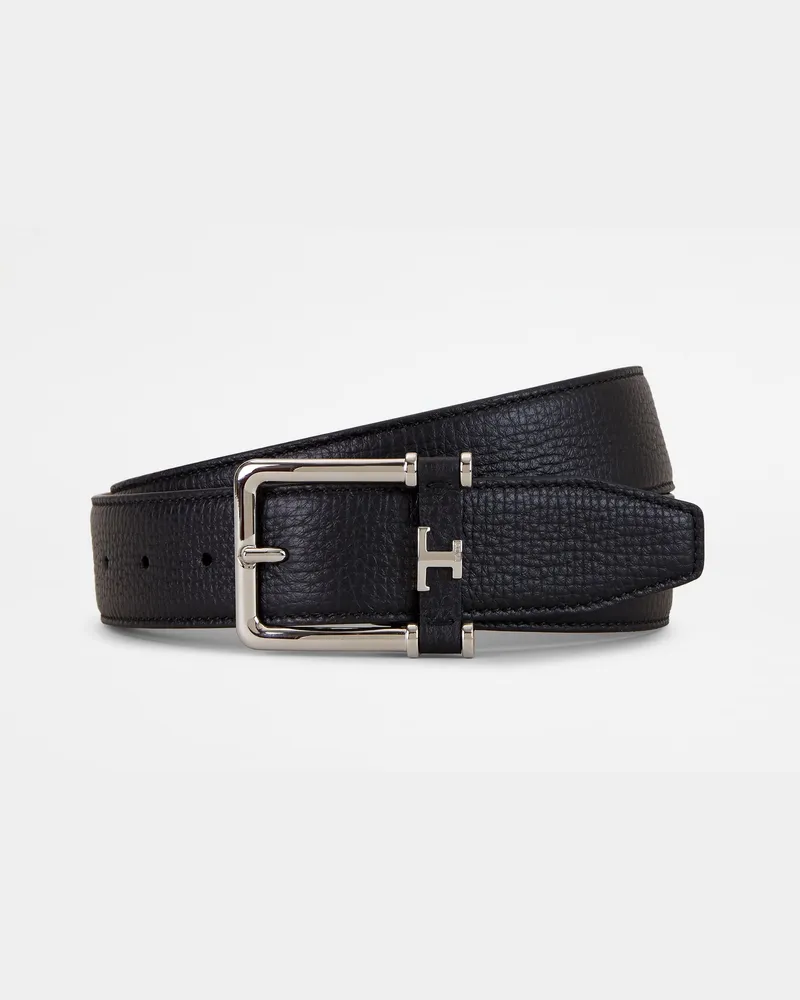 TOD'S Gürtel aus Leder, SCHWARZ, 95 - Belts Schwarz
