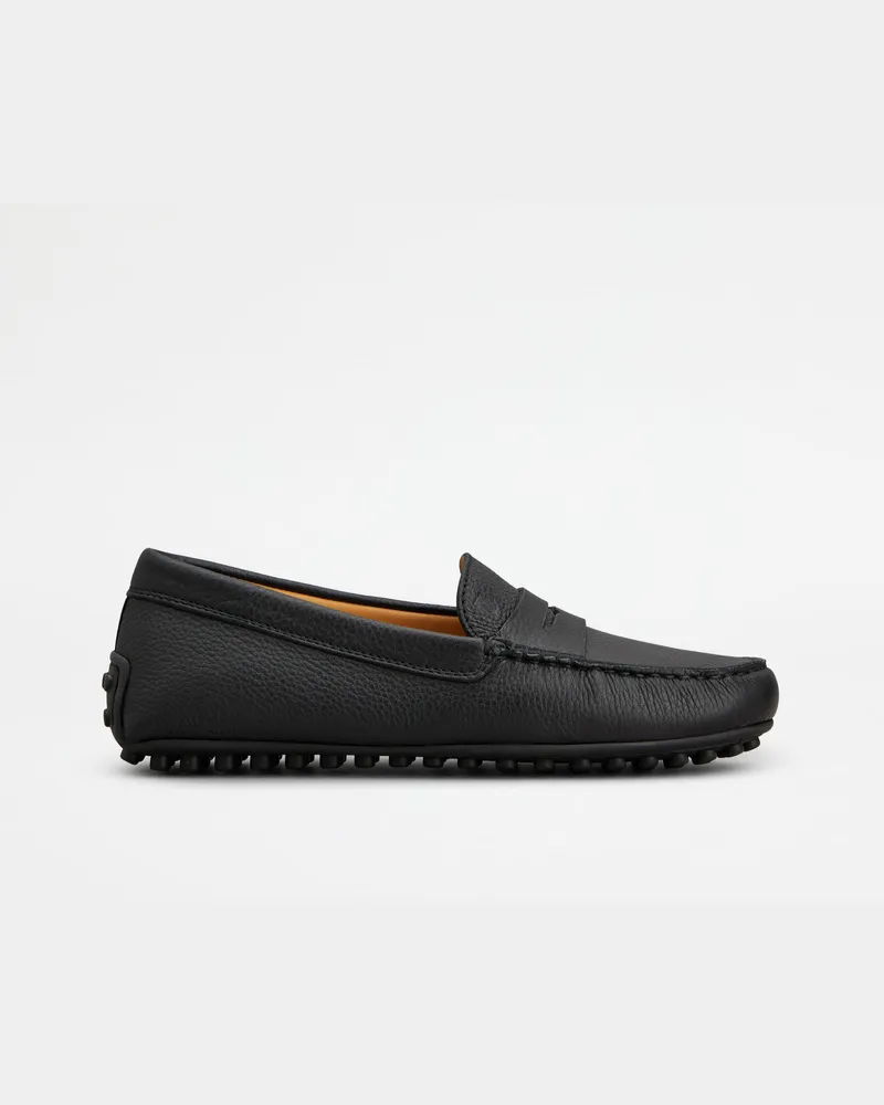 TOD'S Mokassins City Gommino aus Leder, SCHWARZ Shoes Schwarz