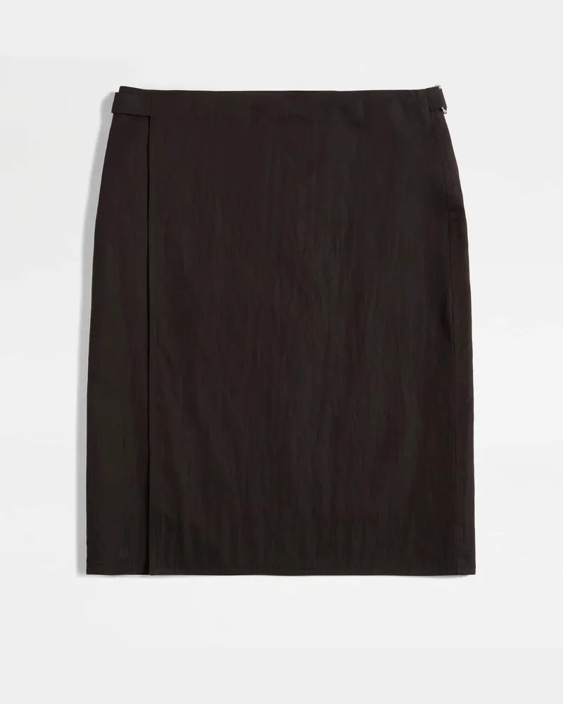 TOD'S Rock aus technischer Baumwolle, BRAUN Skirts Braun