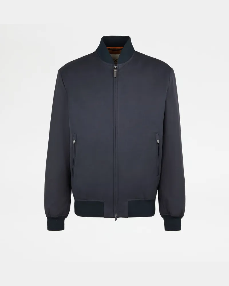 TOD'S Bomberjacke Brera aus Soft Touch-Mikrofaser, BLAU, XX - Coat / Trench Blau