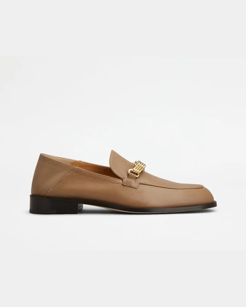 TOD'S Loafers aus Nappaleder, BRAUN Shoes Braun