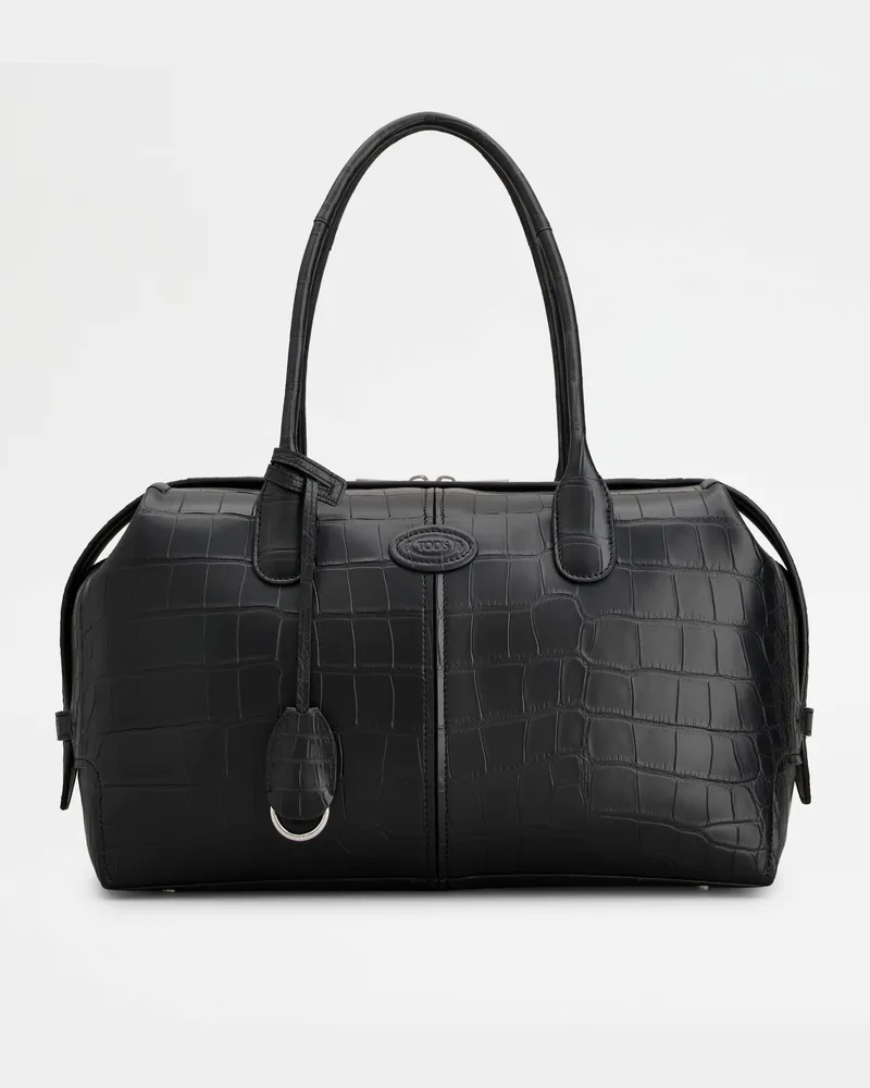 TOD'S Di Bag Bauletto aus Alligatorleder Large, SCHWARZ,  - Bags Schwarz