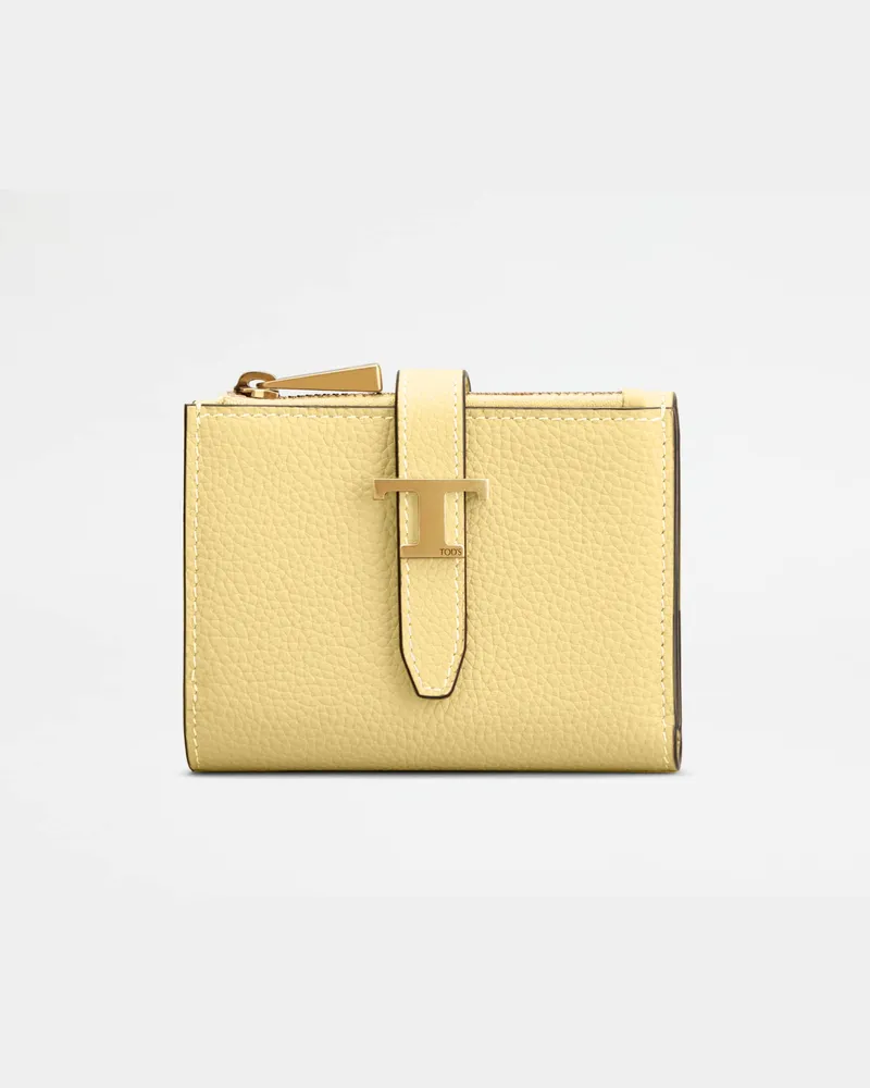 TOD'S Portemonnaie aus Leder, GELB,  - Wallets Gelb