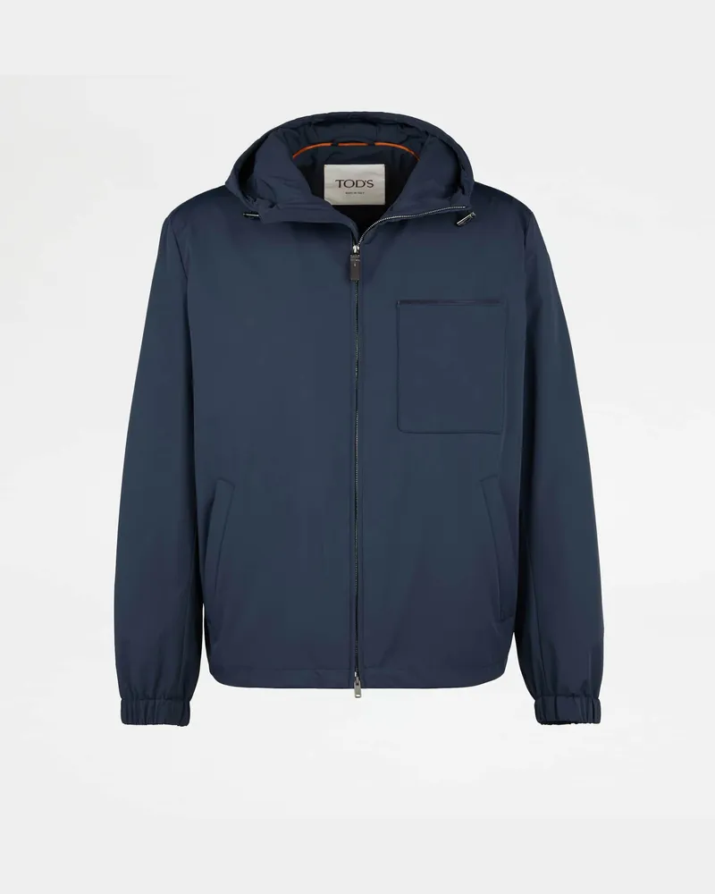 TOD'S Windbreaker aus technischem Stoff, BLAU Coat / Trench Blau