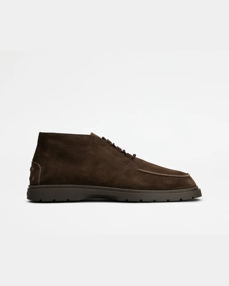 TOD'S Desert Boots aus Veloursleder, BRAUN Shoes Braun