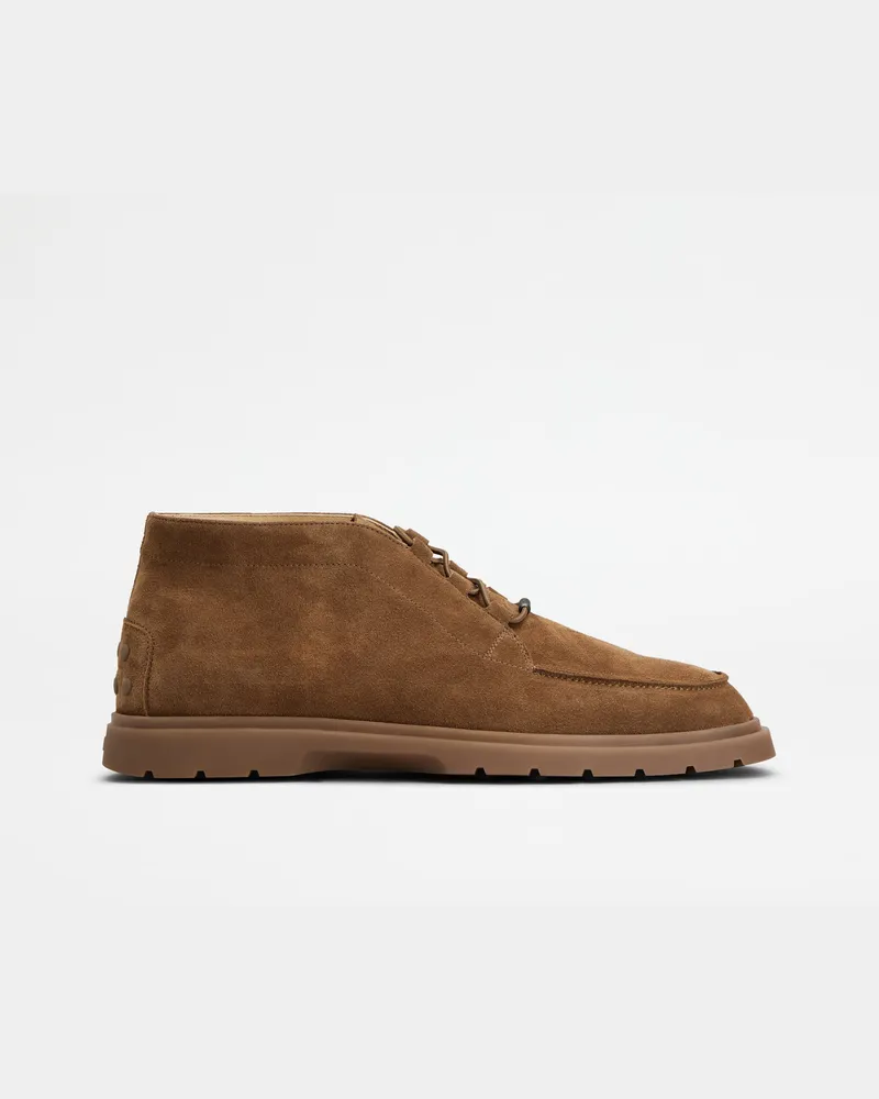 TOD'S Desert Boots aus Veloursleder, BRAUN Shoes Braun