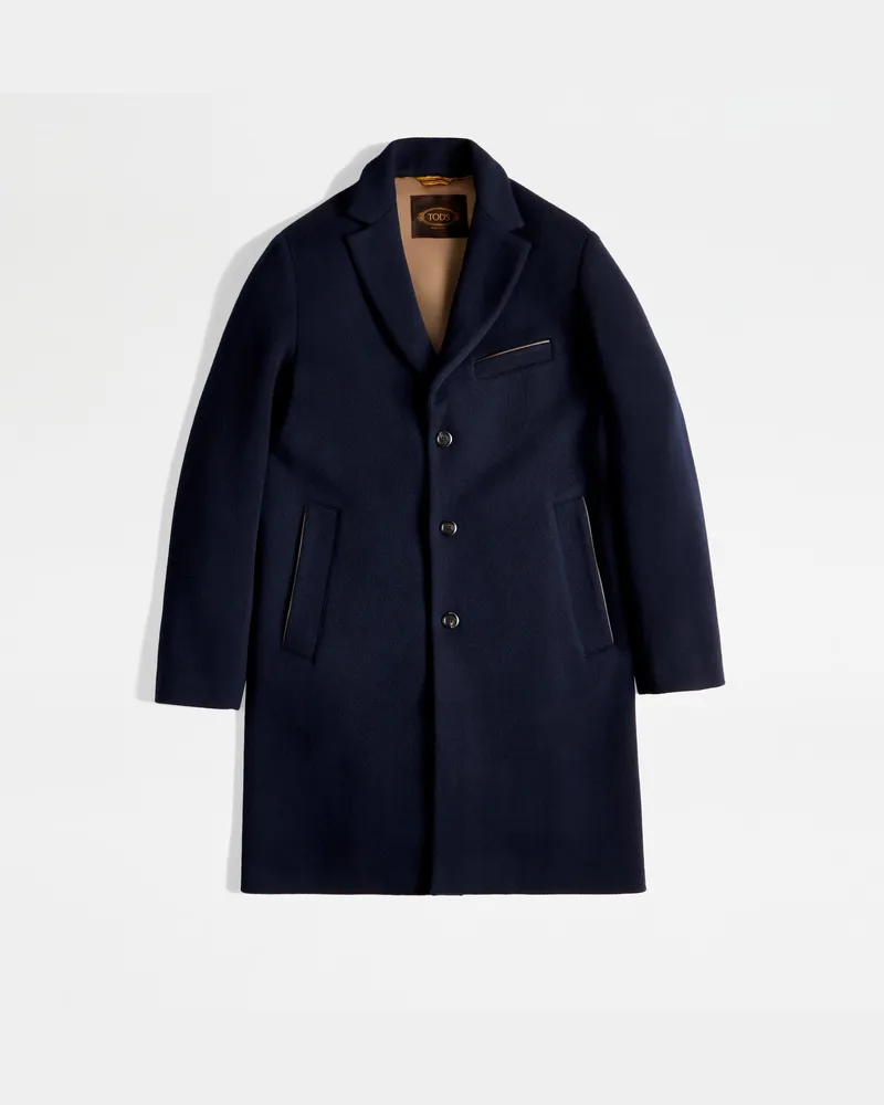 TOD'S Mantel aus einer Jersey-Kaschmir-Mischung, BLAU, XX - Coat / Trench Blau